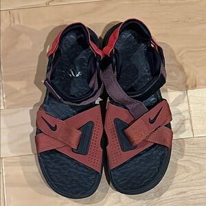Nike Red and Black Sandals size 8 men’s